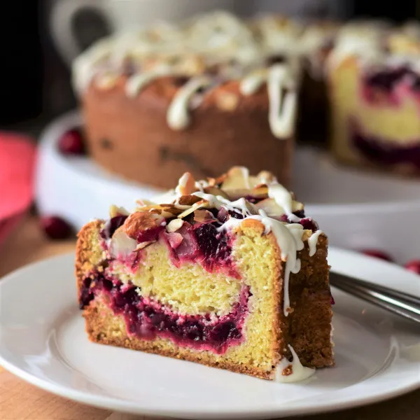 recetas Pastel De Café Con Remolino De Arándanos