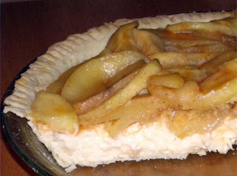 receta Old Fashioned Apple Cream Pie
