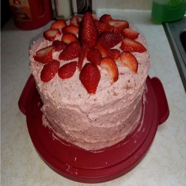 receta Shortcake aux fraises à trois étages