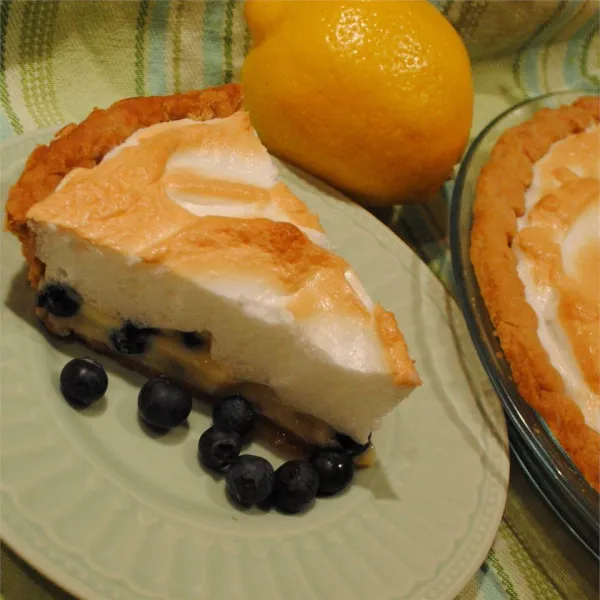 receta Tarte au citron et aux bleuets