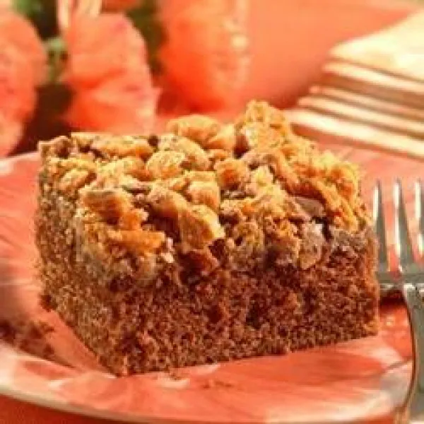 receta Gâteau au beurre d'arachide et au chocolat recouvert de crumble
