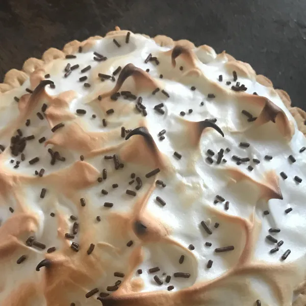 receta Gâteau au chocolat et meringue de maman