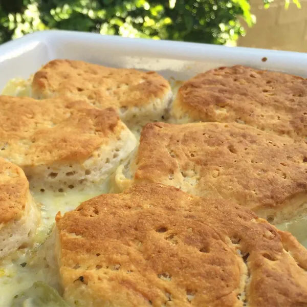 receta Pâté au poulet sur feu de camp