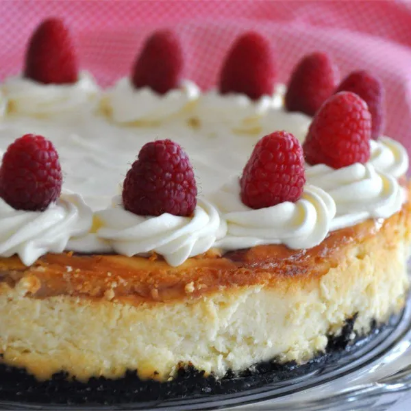 receta Pastel De Queso Con Chocolate Blanco Y Frambuesa