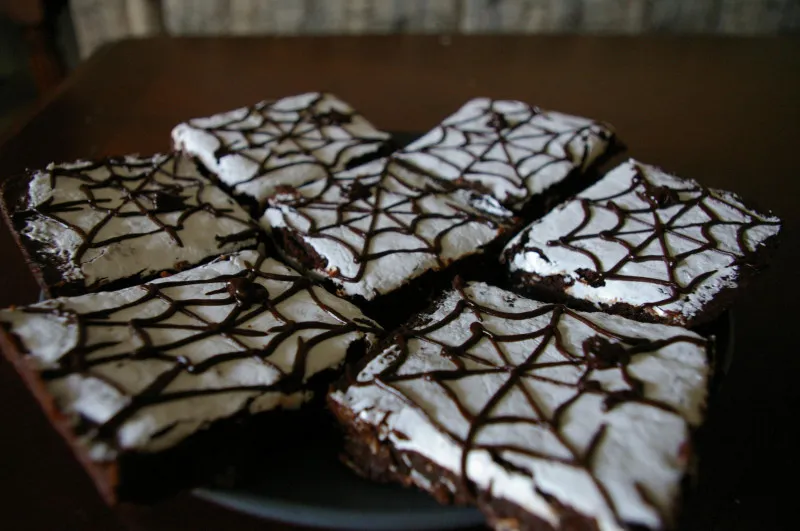 receta Gâteau toile d'araignée au chocolat