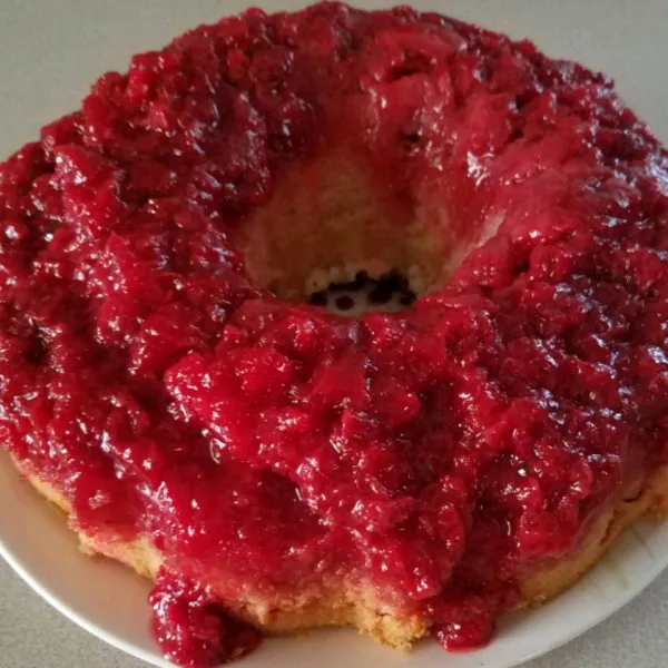 receta Gâteau renversé aux fraises