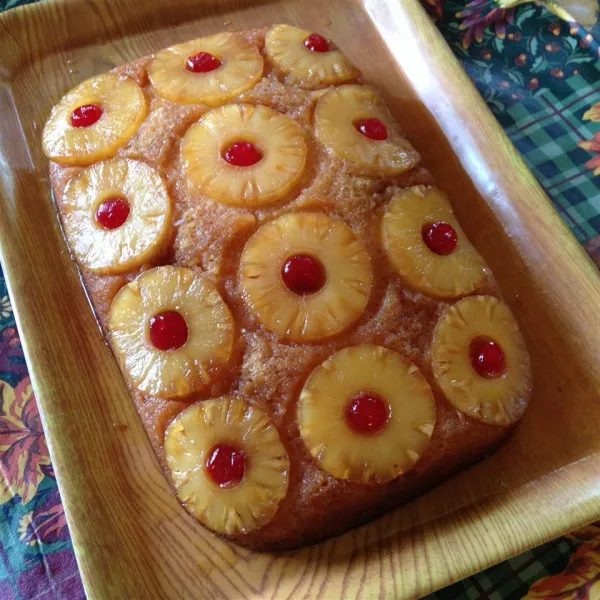 receta Gâteau renversé à l'ananas V