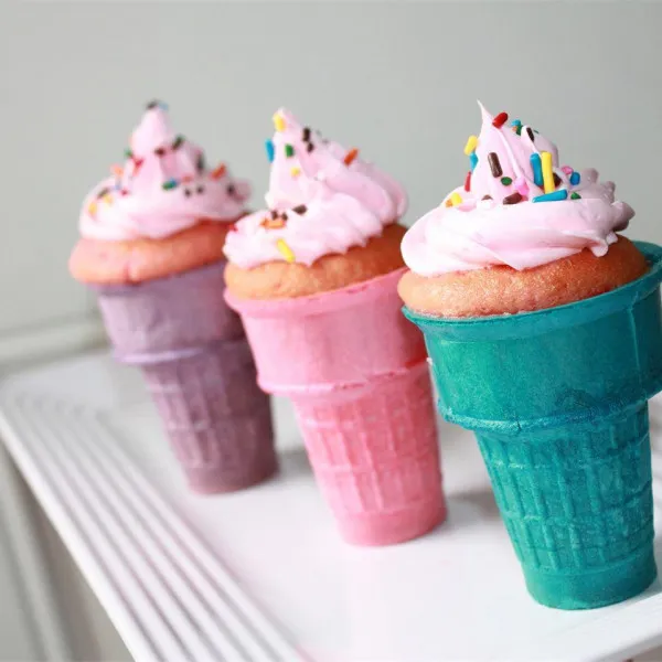 receta Cakes In A Cone