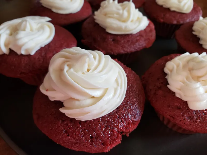 receta Pastelitos De Terciopelo Rojo