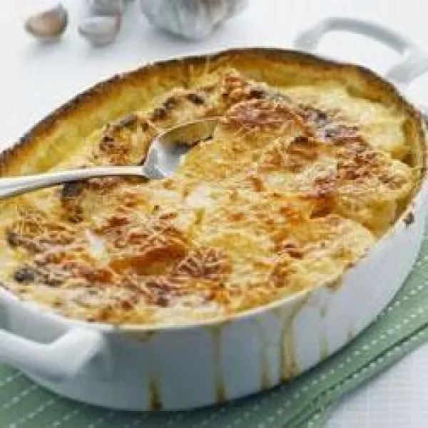 receta Gratin de pommes de terre crémeux