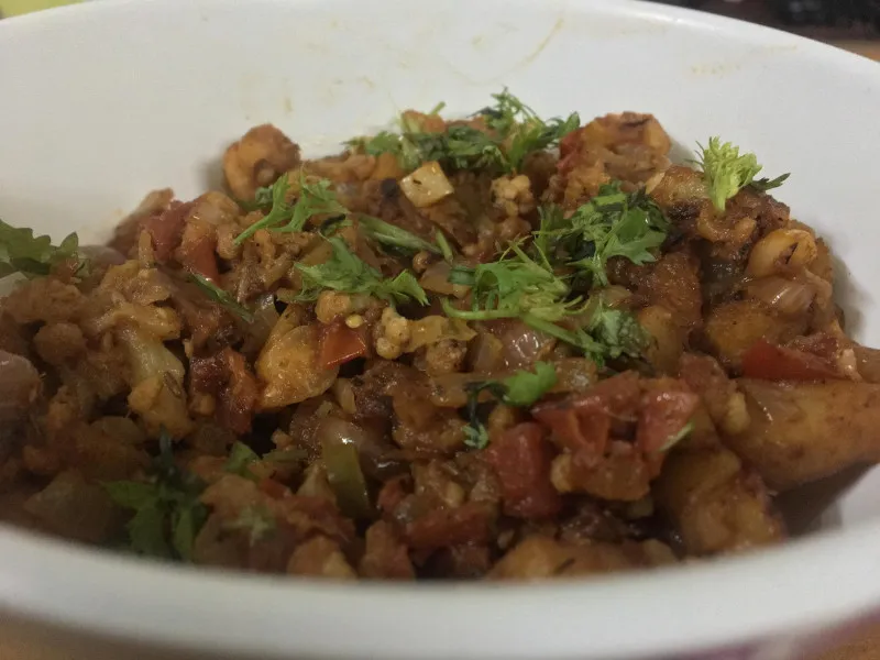 receta Pommes de terre indiennes et chou-fleur (Aloo Gobi)