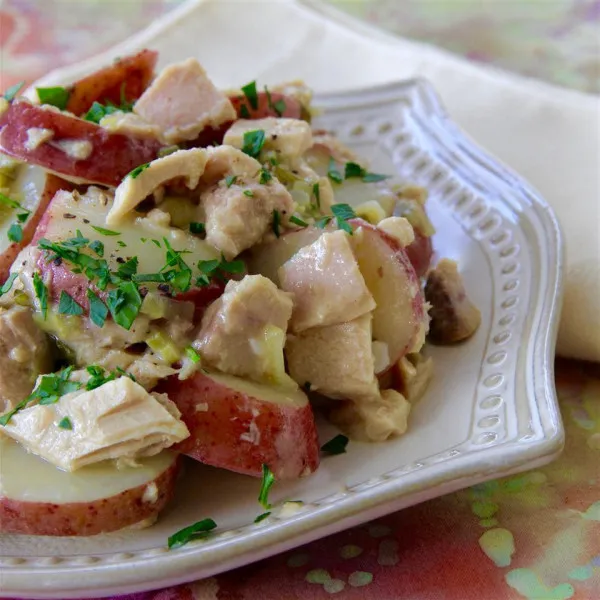 receta Thon et pommes de terre faciles au micro-ondes