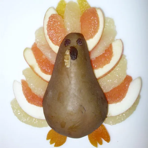 receta Sheri's Funny Fruit Turkey