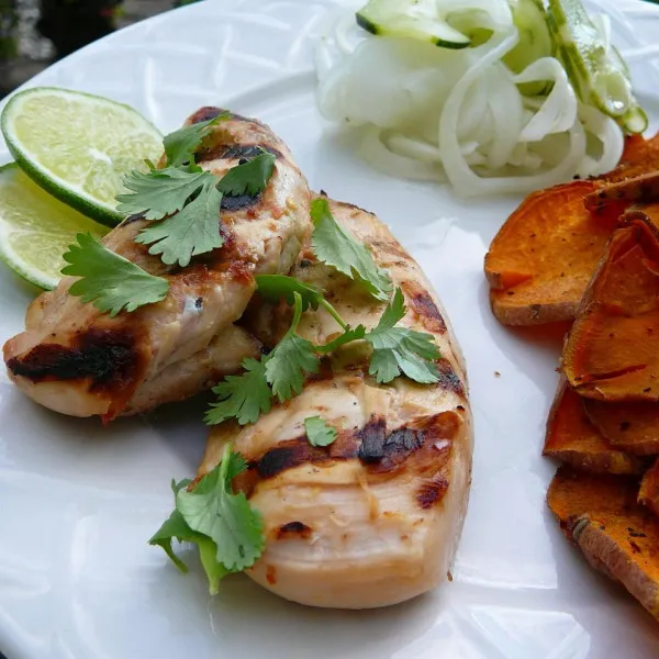 receta Pechuga De Pollo A La Parrilla Tropical