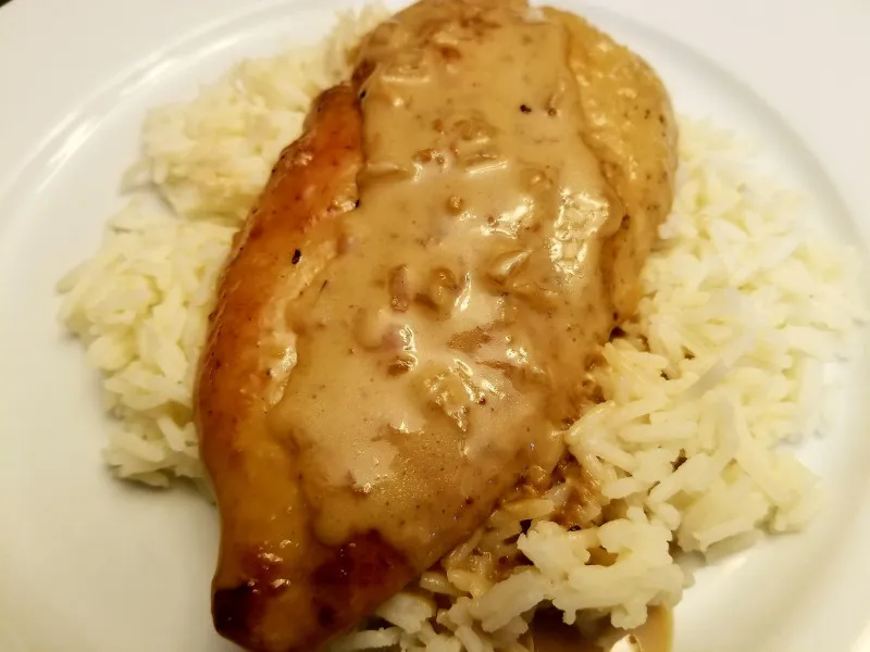 receta Poitrines de poulet au vinaigre Framboise