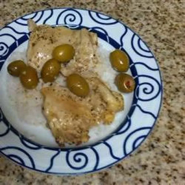 receta Poitrines de poulet aux olives