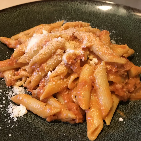 receta Penne du chef John avec sauce à la vodka