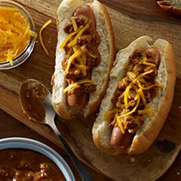 receta Perros Chili Con Queso