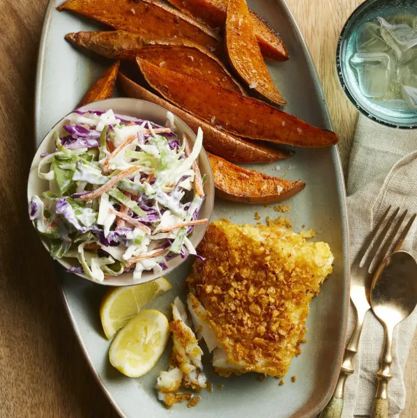 recetas Pescado Crujiente Y Papas Fritas