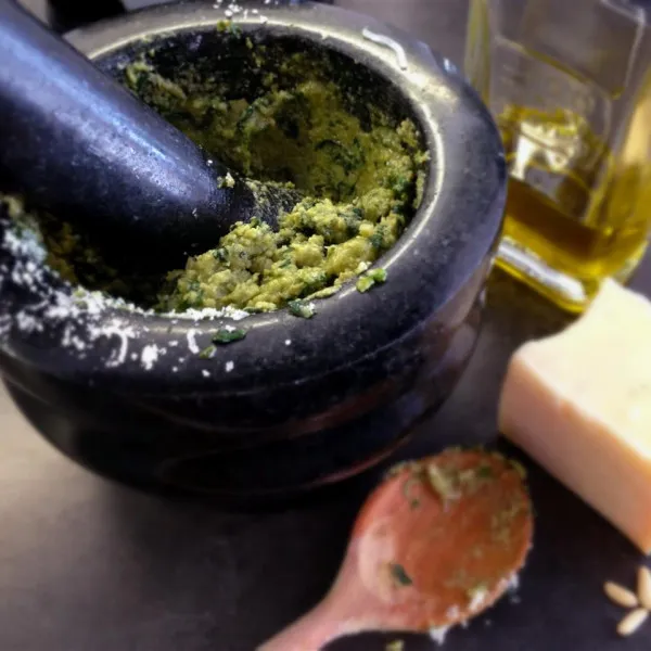 receta Pesto Delicado De Camogli