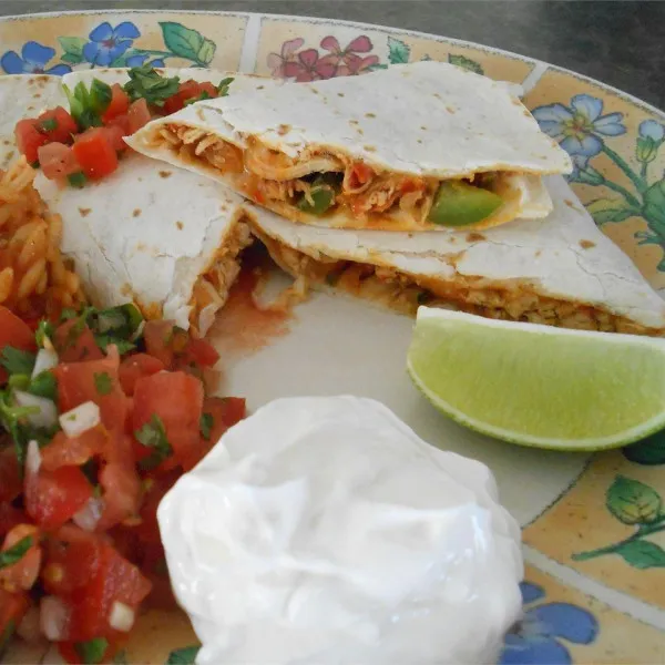 recetas Pico De Gallo Chicken Quesadillas