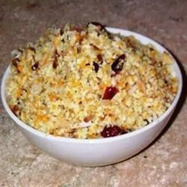 recetas Pilaf De Cuscús Con Almendras, Coco Y Arándanos