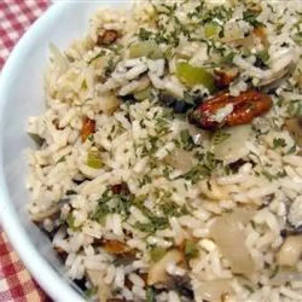 receta Pilaf Rápido De Arroz Integral Y Champiñones