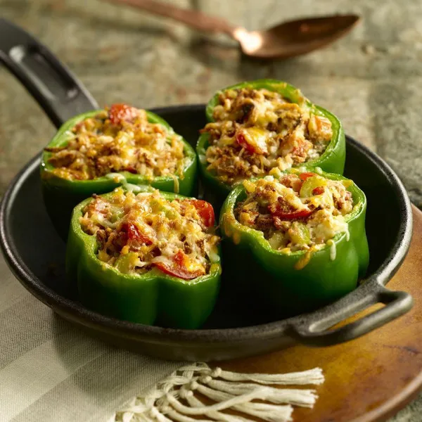 receta Pimientos Mexicanos Rellenos De Pollo