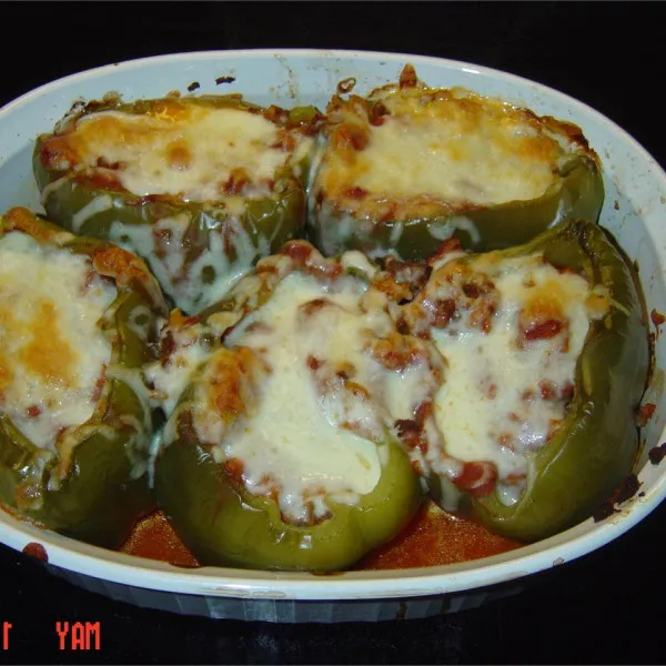 receta Pimientos Verdes Rellenos II