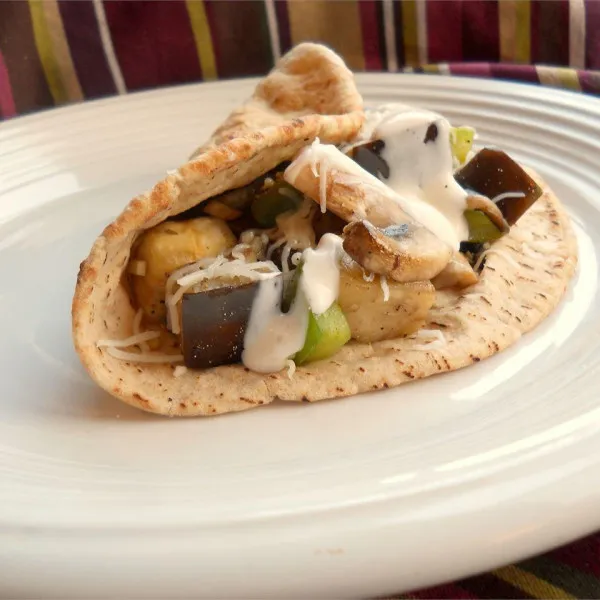 receta Pita aux aubergines facile