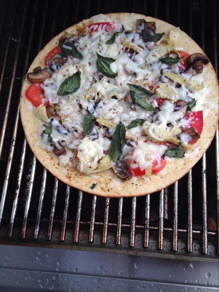 receta Pizza A La Parrilla De California