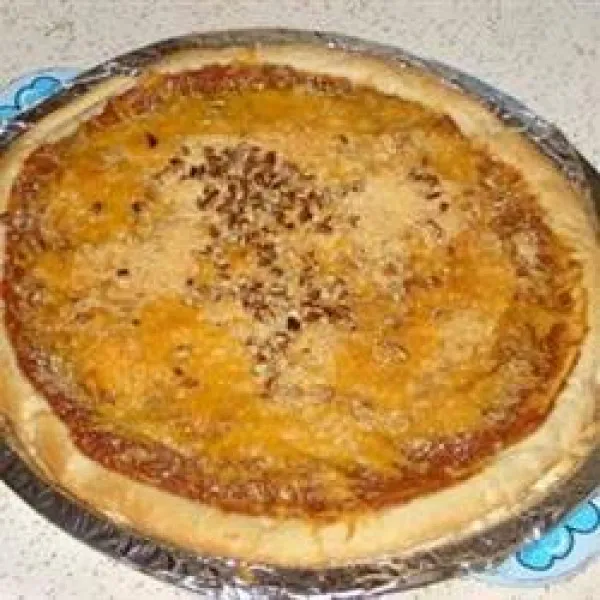 Przepis Pizza z sosem żurawinowo-orzechowym