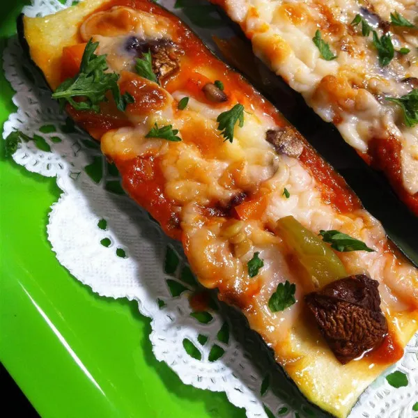 recetas Pizza De Calabacín A La Plancha Con Queso De Cabra