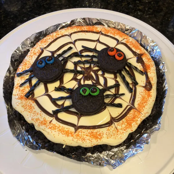 receta Pizza De Galletas Con Tela De Araña OREO