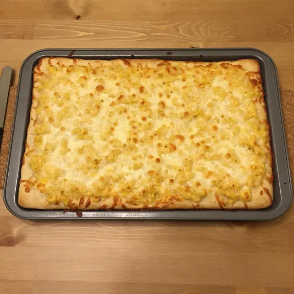 receta Macaroni & Cheese Pizza