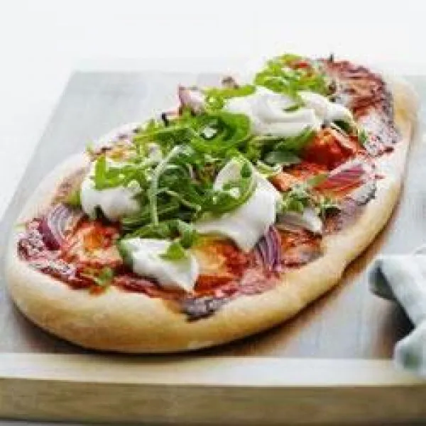 receta Pizza De Pollo Tandoori Fácil