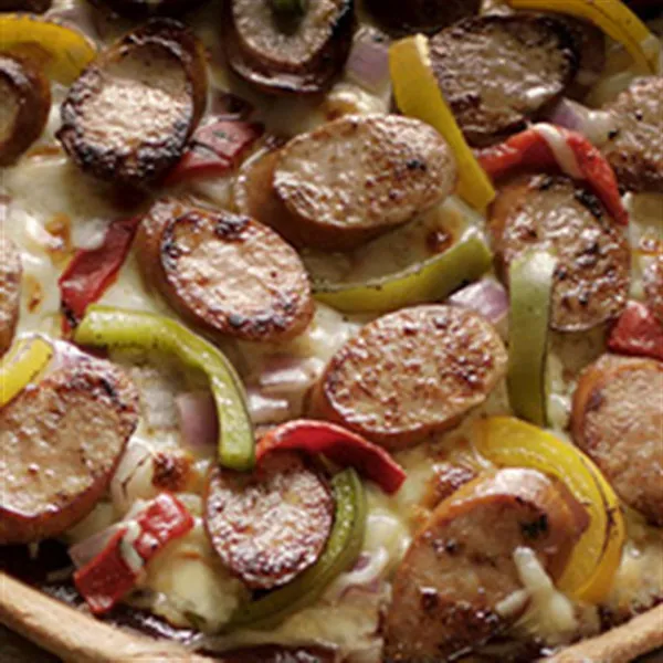 receta Pizza De Barbecue Smoked Sausage