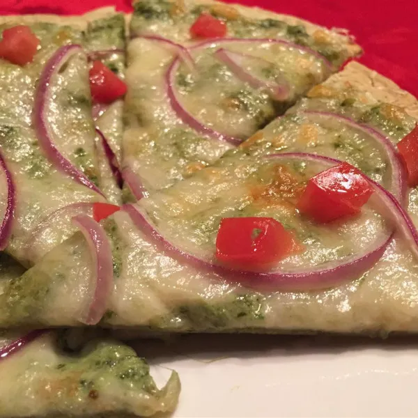 receta Pizza De Tortilla De Espinacas Y Alcachofas