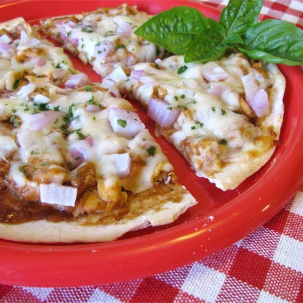 receta Pizza Tortilla Poulet Barbecue