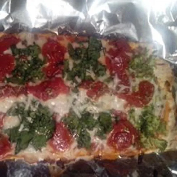 receta Pizza aux légumes arc-en-ciel