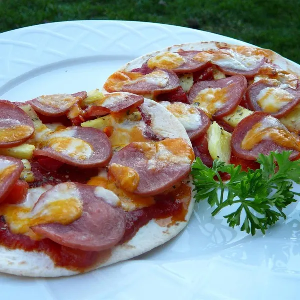 receta Pizza Hawaiana Rápida