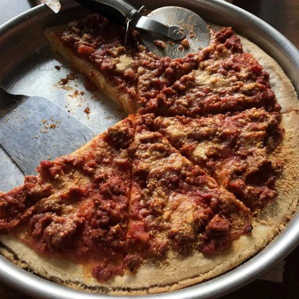 receta Pizza farcie style Chicago
