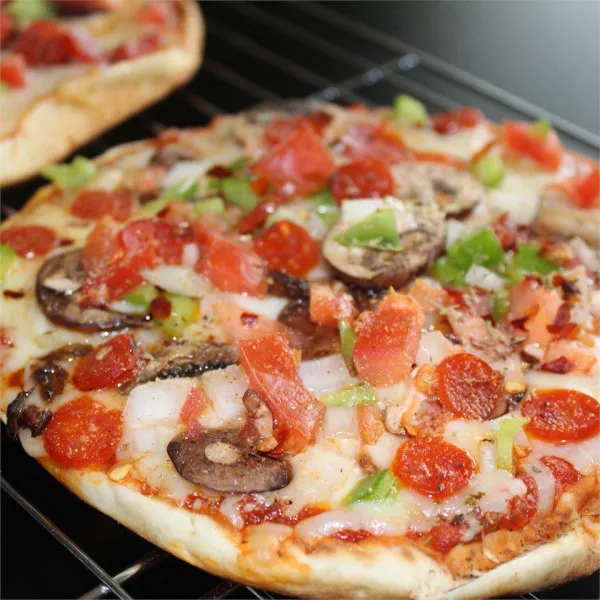 receta Pizza pita végétarienne