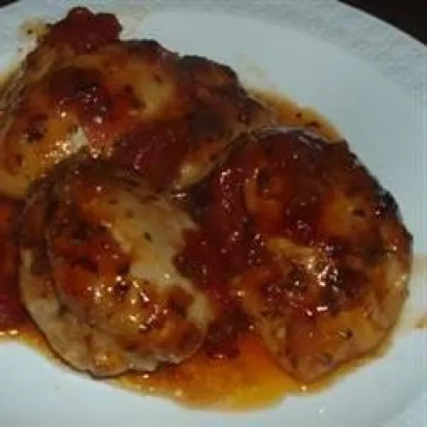 receta Poulet grillé avec sauce barbecue