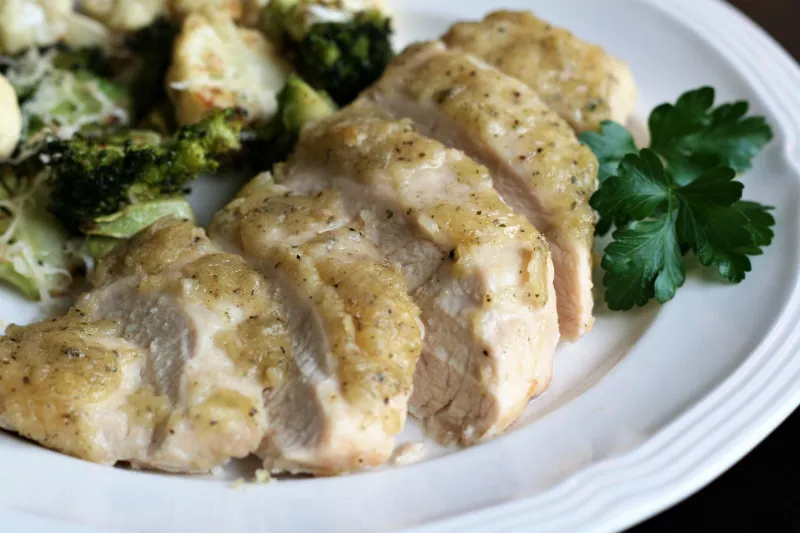 receta Poulet aux herbes cuit au four