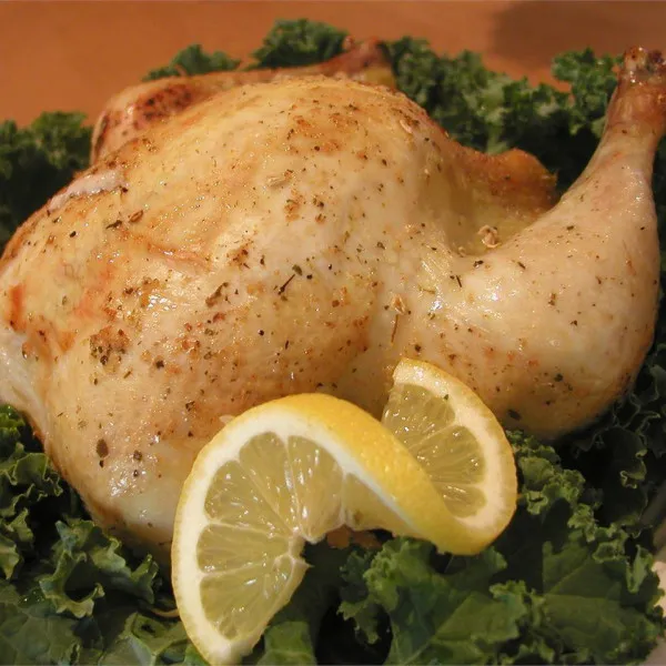 receta Poulet au four au citron