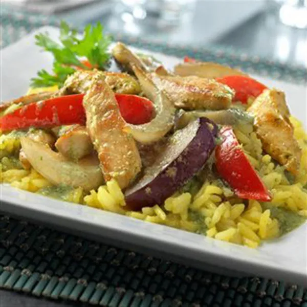 recetas Pollo Al Jengibre Tailandés Con Arroz Jazmín Amarillo