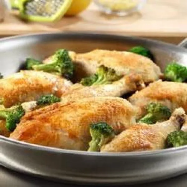 receta Poulet au citron avec brocoli