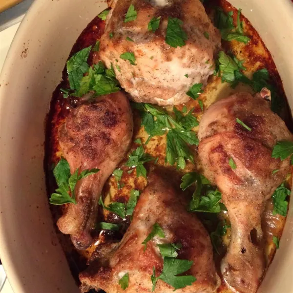 receta Poulet aux 20 gousses d'ail