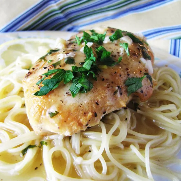 receta Poulet au citron et à l'ail dans une casserole à la mijoteuse II